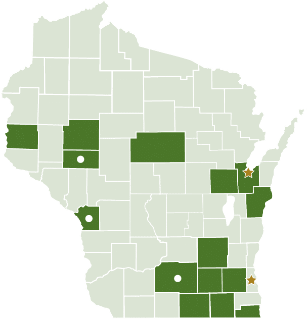 Map of Wisconsin